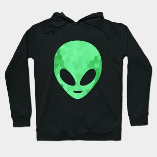 Green Alien Head Hoodie